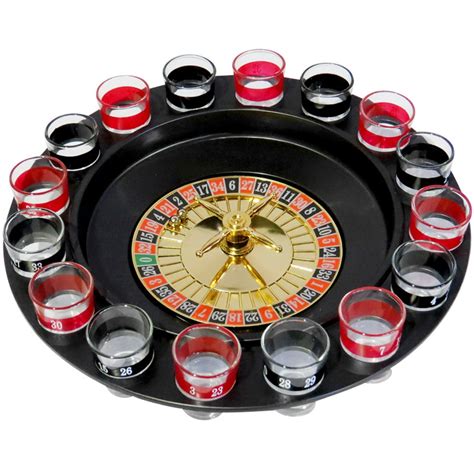 roulette game with shot glabes
